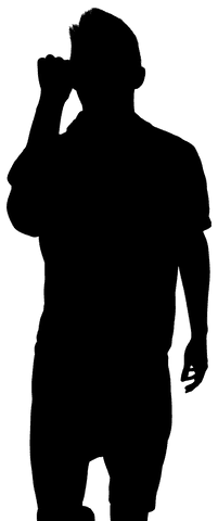 Celebrating silhouette transparency motivational icon concept