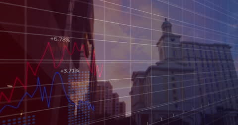 Dynamic Graphs Overlapping Urban Skyline Representing Business Growth
