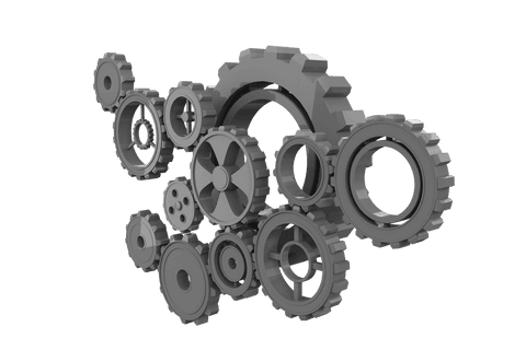 Digital Gray Cogs on Transparent Background for Creative Use - Download Free Stock Videos Pikwizard.com