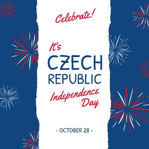 celebrate czech republic independence day with festive fireworks - Download Free Stock Templates Pikwizard.com