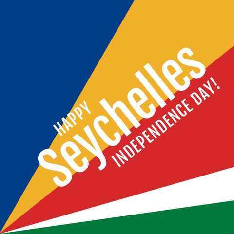 seychelles independence day celebration with national colors - Download Free Stock Templates Pikwizard.com