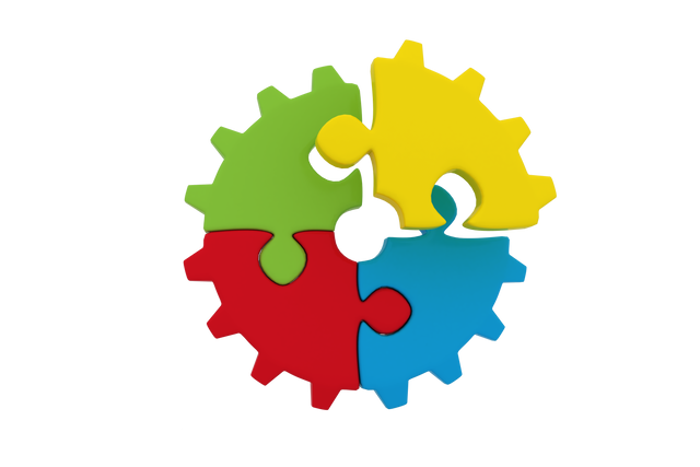 Circular Multicolor Jigsaw Gears on Transparent Background - Download Free Stock Videos Pikwizard.com