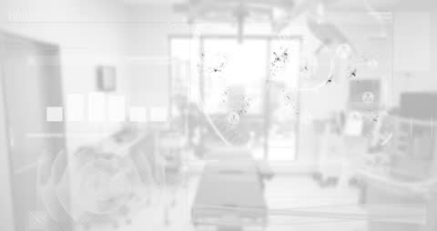 Digital Analytics Overlay in Modern Smart Building Panorama