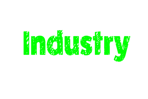 Green Industry Text on Transparent Background for Business Use - Download Free Stock Videos Pikwizard.com