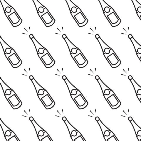 Champagne Bottle Pattern on Transparent Background - Download Free Stock Videos Pikwizard.com