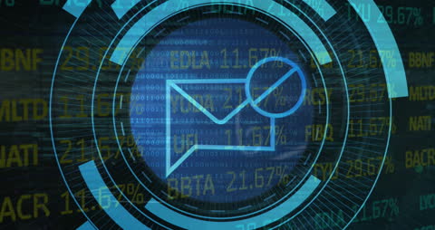 Digital Security Concept with Rotating Virtual Safe Lock