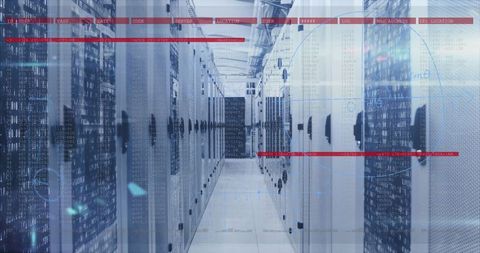 Futuristic Digital Interface in a Data Center - Download Free Stock Images Pikwizard.com