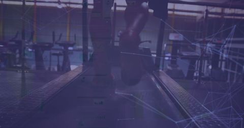 Multiple Exposure Treadmill Runners with Digital Connectivity Overlay