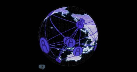 Global Social Media Connections Over a Digital Globe - Download Free Stock Images Pikwizard.com