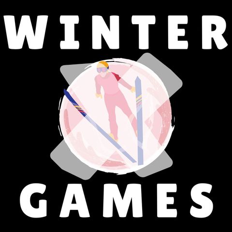 winter sports event skier with snowflake design - Download Free Stock Templates Pikwizard.com
