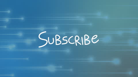 Subscribe Call to Action Text Over Digital Network Background