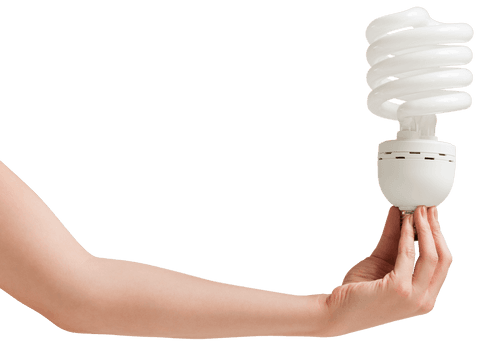 transparent background showing hand holding energy efficient light bulb - Download Free Stock Videos Pikwizard.com