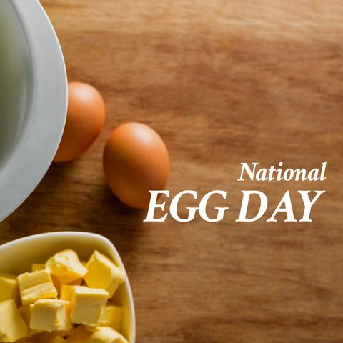 Celebrating National Egg Day with Farm Fresh Eggs and Butter - Download Free Stock Templates Pikwizard.com