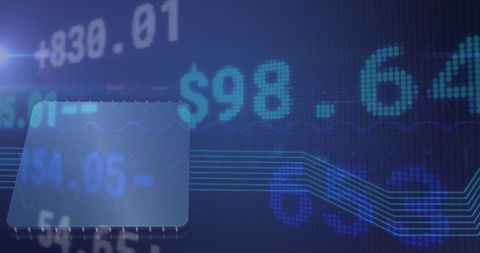 Abstract Financial Data Display with Digitized Effect - Download Free Stock Images Pikwizard.com
