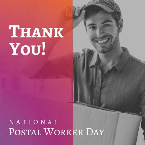 postal worker appreciation on national day - Download Free Stock Templates Pikwizard.com