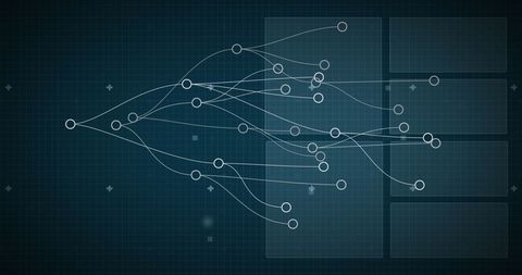 digital network visualization with connected nodes - Download Free Stock Images Pikwizard.com