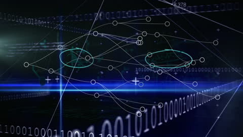 Futuristic Digital Data Analysis Animation