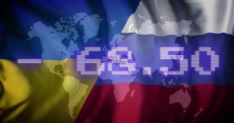 dynamic geopolitical tension between nations with numeric overlay - Download Free Stock Images Pikwizard.com