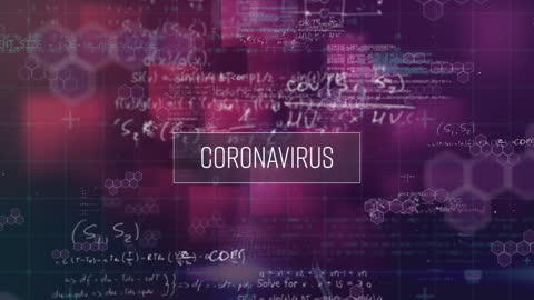 Coronavirus Text with Dynamic Mathematical Equations