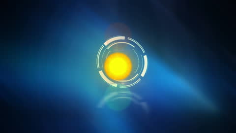 Futuristic Scanning Animation with HUD Interface Elements