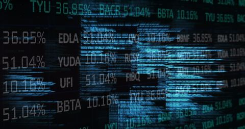 Digital Financial Data Overlay for Stock Market Analysis - Download Free Stock Images Pikwizard.com