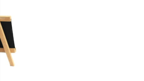 Help Wanted Message on Chalkboard Isolated on White Background