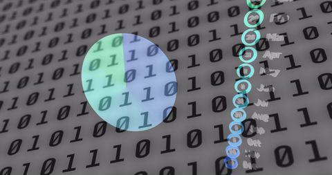Statistical Data Processing Over Binary Code in Digital Space - Download Free Stock Images Pikwizard.com