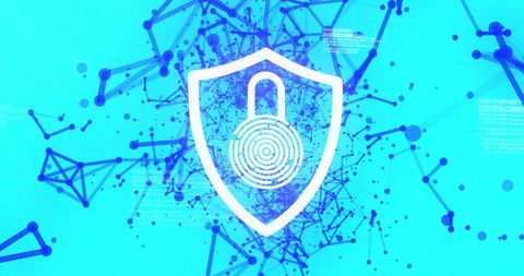 Digital Shield with Lock Representing Cybersecurity and Data Protection - Download Free Stock Images Pikwizard.com