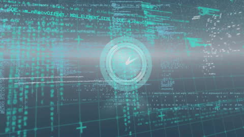 Digital Interface and Data Process Animation Concept