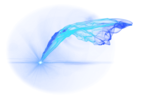 abstract blue energy shape on transparent background - Download Free Stock Videos Pikwizard.com