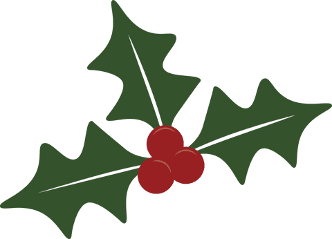 Digital illustration of berry with leaves on transparent background