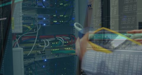 Digital Data Processing with Server Inspection Technology - Download Free Stock Images Pikwizard.com