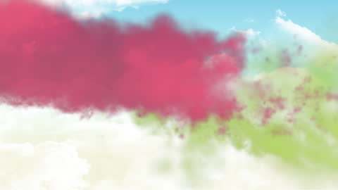 Colorful Clouds in a Vibrant Dynamic Sky