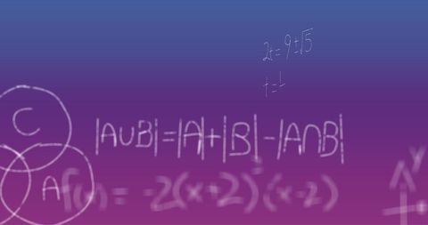 Handwritten Mathematics Formulas on Color Gradient Background - Download Free Stock Images Pikwizard.com