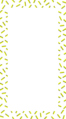yellow dash border with sprinkles pattern on transparent background - Download Free Stock Videos Pikwizard.com