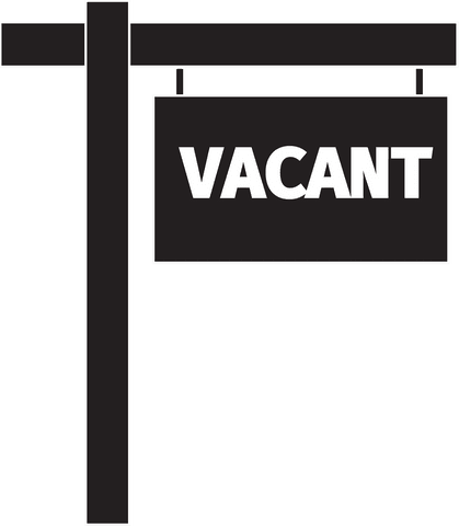 Transparent vacant signboard for accommodation and vacancy