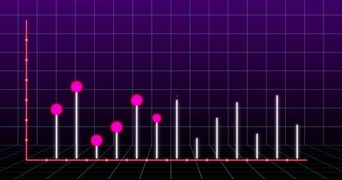 Futuristic Graph Showing Financial Growth with Neon Highlights - Download Free Stock Images Pikwizard.com