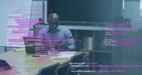 Data Analysis Concept with Senior African American Businessman in Office - Download Free Stock Images Pikwizard.com
