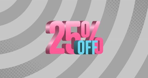bright 25 percent discount sign on circular gray patterned background - Download Free Stock Images Pikwizard.com