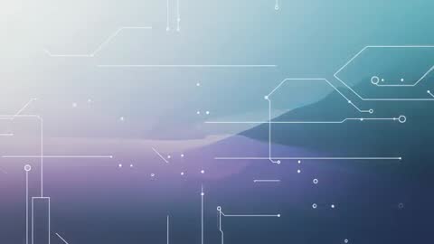 Futuristic Digital Network on Gradient Background