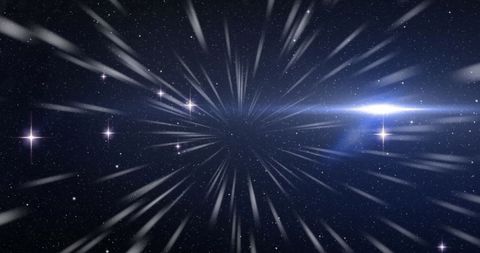 Dynamic Light Trails Against Starry Sky - Download Free Stock Images Pikwizard.com