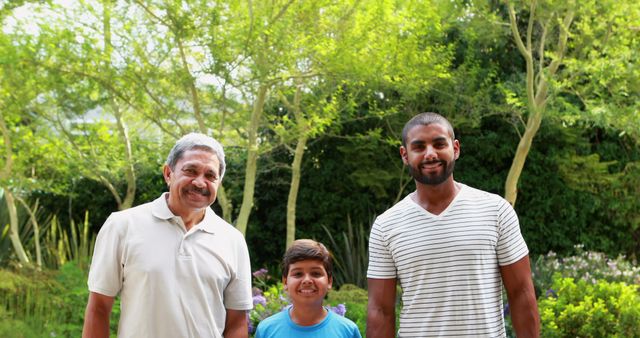 Three Generations of Happy Family Celebrating Outdoors in Garden - Download Free Stock Images Pikwizard.com