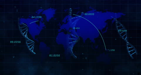 Global Data Processing and DNA Integration Visualization