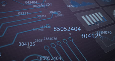 Futuristic Data Processing and Circuit Board Interface