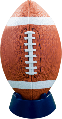 transparent american football stands upright on holder - Download Free Stock Videos Pikwizard.com