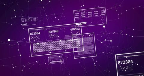 Digital Data Processing on Dynamic Interface - Download Free Stock Images Pikwizard.com