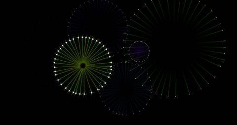 colorful fireworks exploding on dark night background - Download Free Stock Images Pikwizard.com