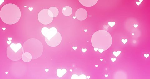 Romantic Pink Background with Hearts for Valentine's Day Design - Download Free Stock Images Pikwizard.com