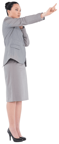 Professional Asian Businesswoman in Suit with Transparent Background