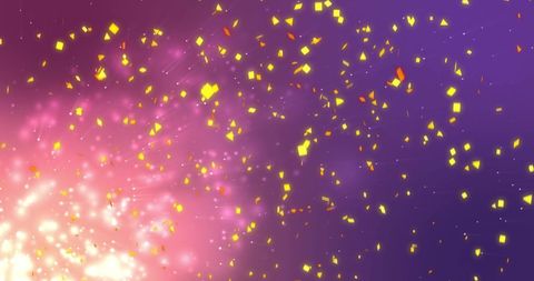Vibrant Confetti Falling on Pink and Purple Background - Download Free Stock Images Pikwizard.com